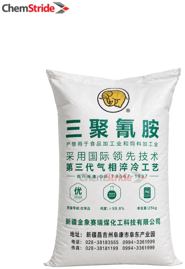 Melamine Golden Elephant packaging as supplied by ChemStride