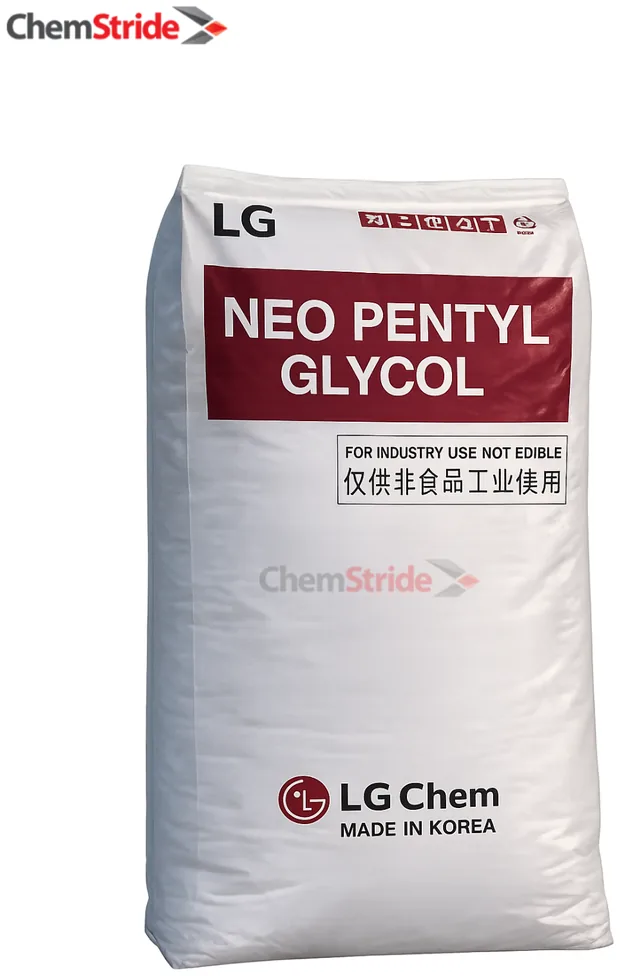 Neopentyl Glycol (NPG) LG packaging as supplied by ChemStride