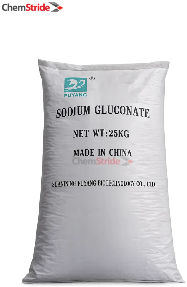 Sodium Gluconate Fuyang packaging as supplied by ChemStride