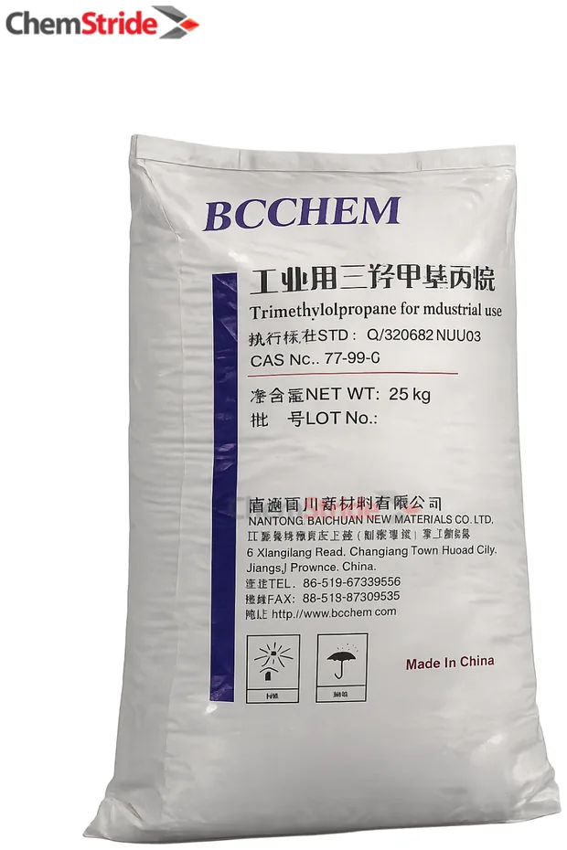 Trimethylolpropane (TMP) BCC packaging as supplied by ChemStride