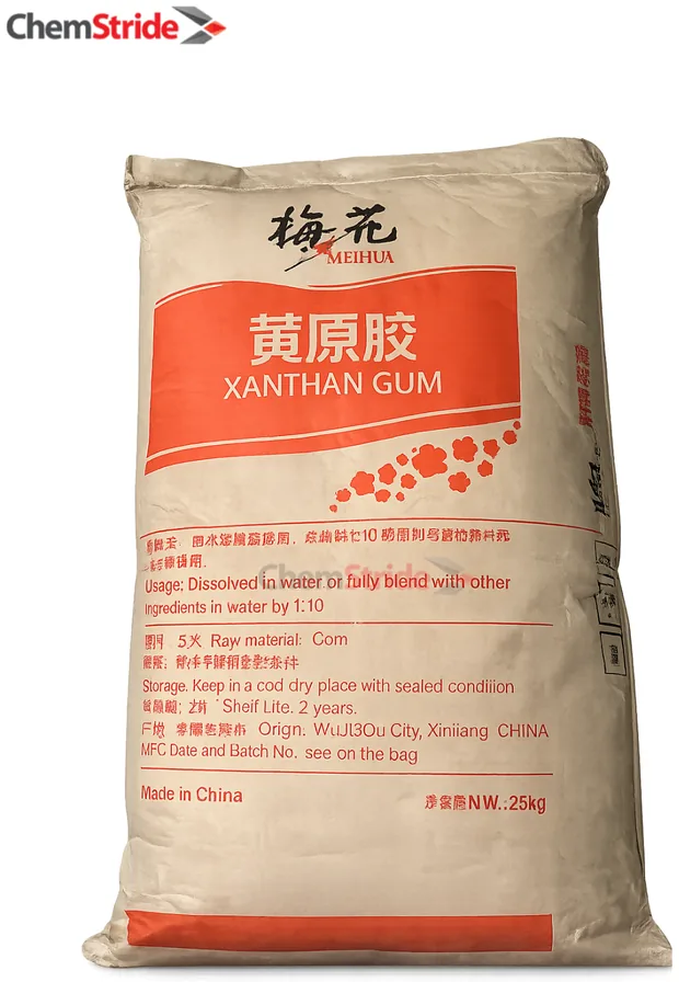 Xanthan Gum Meihua packaging as supplied by ChemStride
